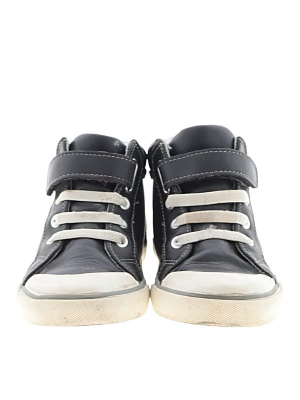 See Kai Run Black and White High-Top Sneakers for Kids
